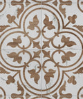 Loire Noce 9.75 Inch Square Porcelain Floor And Wall Tile Dope Glazed Mix Texture With Subtle Tone Variation, ornate pattern