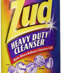 Zud Heavy Duty Cleanser can for tough stains and rust removal on cookware, sinks, and bathroom surfaces, 16 oz, yellow and purple label