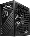 Beefy 1000W Fully Modular Gaming Power Supply With 80 Plus Gold PCIe 5.1 Ready ATX 3.1 Low Noise Dual 12V Rails With 2x6 PCIe Cables