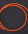 Heavy Duty Flexible TPU Pneumatic Air Hose With Reinforced Wall Pressure Resistance For Woodworking Tools And Air Compressors, vibrant orange color on black surface.