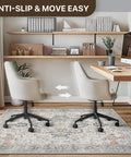 36x48 Inch Office Chair Mat For Hardwood And Tile Floors Under Desk, Grippy Non Slip Vinyl Floor Protector With Rubber Backing