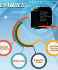 Features of Hidden Z-Wave Plus Smart Relay For Lights And Ceiling Fans, 120-277 VAC, 10A, Neutral Wire Required, Installs Behind Wall Switch