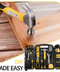 94 Piece Home And Auto Repair Tool Kit With Socket Wrench Set Pliers Screwdrivers And Mixed Hand Tools In Durable Toolbox Case