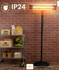 Infrared Patio Heater For Indoor And Outdoor Use, Portable Stand Heater With Remote Control, 1500 W, Weather Resistant, Off Black