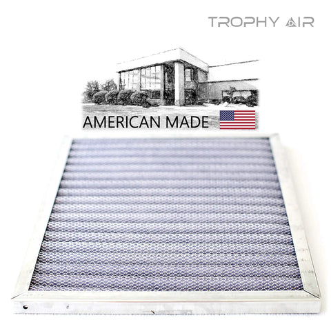 24x24x1 MERV 8 Washable Furnace Filter with Electrostatic Tech, aluminum frame, American made, high dust holding capacity