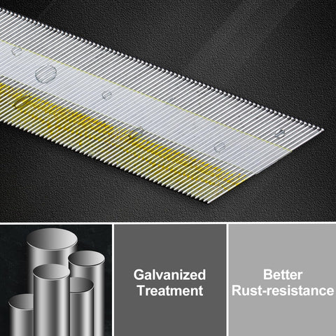 15 Gauge DA Angled Finish Nails 34 Degree Multi Size Pack Galvanized 1200 Nails For Pneumatic Or Electric Angled Finish Nailer