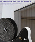 Heavy Duty Magnetic Screen Door 72x80 Self Sealing Hands Free Mesh Keeps Bugs Out Pet And Kid Friendly Retractable Door Screen