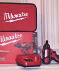 Heavy Duty 12 Volt Cordless Screwdriver Kit With Dual Lithium Ion Batteries Fast Charger And Rugged Case For Pros showing compact screwdriver and accessories.
