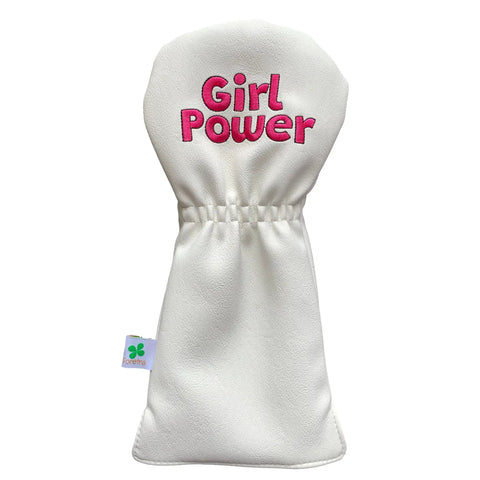 Driver Headcover For Golf Clubs Blade Mallet Putter Cover Hybrid Fairway Wood Water Resistant Faux Leather Durable Universal Fit For Most Brands Novelty Girl Power Golf Accessories