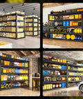 Beefy 5 Tier Garage Shelving Unit With 3000 Lbs Total Capacity Adjustable Industrial Metal Shelves For Garage Basement Pantry Workshop Or Warehouse Storage Sturdy 72 Inch Tall 48 Inch Wide loaded in warehouse