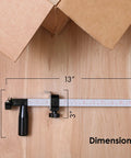 Box Resizer Tool With Scoring Wheel For Cardboard Boxes And Shipping Boxes, 13 inch measuring guides, white and black handle