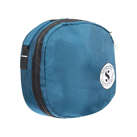 Denim Blue Dive Bag For Scuba Gear With Top Handle, Durable Waterproof Fabric, Easy Access YKK Zippers, External Zip Pocket