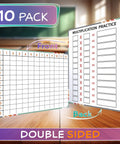 Flexible Dry Erase Whiteboards For Multiplication Practice 9 By 12 Inches Pack Of 10 Sheets Durable Lightweight Portable For 3rd Grade