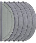 Six Pack Reusable Microfiber Mop Pads For Q10 S5 And Q10 S5 Plus Q10 VF Series Q10V Q10V Plus S8 Pro S8 Pro Plus Robotic Vacuum Cleaners Durable Washable For Sticky Dust Debris And Pet Hair gray microfiber mop pads six-pack