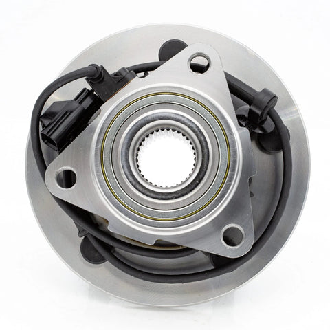 Front view of Front Wheel Hub And Bearing Assembly 515073 for Dodge Ram 1500 2002 2005 Standard Cab Replacement Part