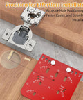 60 Pack 1/2 Inch Overlay Soft Close Concealed Hinges For Face Frame Kitchen Cabinets installation guide with precise measurement template.