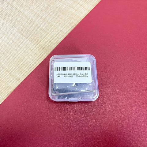 Torx Oval Head Screw Set For Precision Tools And Mounts, Includes 6-48 And 8-40 Screws In 8 Sizes With Torx T10 Wrench in Box