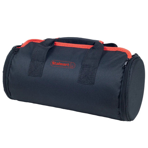 Black roll-up bag for 86 Piece Household Tool Set With Roll Up Bag Hammer, Wrench Set, Screwdriver Set And Pliers For DIY Home And Car Repairs