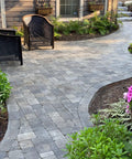 Rock Solid Penetrating Concrete Sealer 5 Gallon Solvent Based Wet Look Finish Color Enhancer Stain Guard For Stamped Concrete And Brick Pavers on paver walkway