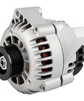 Chevy 105Amp High Output Alternator Replacement For Chevrolet Tahoe Suburban Blazer Astro Express Vans C1500 C2500 C3500 K1500 K2500 K3500 12V CW S6 Pulley Direct Fit Easy Install, front view