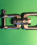 Marine Grade Stainless Steel 316 Anchor Swivel Featuring Heavy Duty Eye And Jaw One Half Inch Thick Rust Proof Marine Hardware, 13mm size