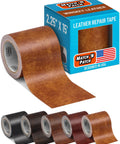 Leather Repair Tape Whiskey Self Adhering Patch For Couches Sofas Car Seats And Upholstery Realistic Faux Leather Repair Kit