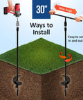 Heavy Duty 30 Inch Ground Anchors Kit Of 4 Screw In Earth Anchors installation methods for swing sets and sheds.