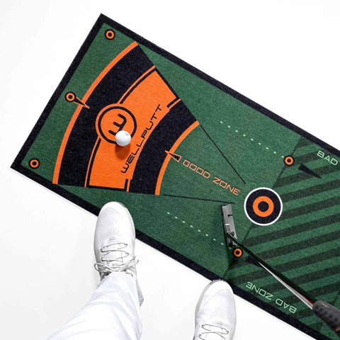Golf Putting Training Mat 10 Foot Classic Green With Alignment Aids Eye Positioning And Stroke Rhythm Tools for putting practice