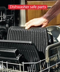 T-Fal OptiGrill Indoor Panini Press With Smart Sensor Tech, six auto cooking programs, dishwasher safe nonstick plates.