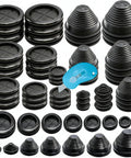 15 Sizes Rubber Grommet Kit With Knife, Round And Tower Shaped Grommets, 30 Piece Set For Auto Truck Electrical Protection