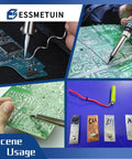 Aluminum Solder For Soldering Projects, Lead Free Core Solder With Flux For Stainless Steel And Nickel Sheets, shown in use