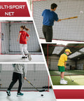 Beefy Heavy Duty Multi Sport Practice Net For Golf Baseball Soccer Hockey Lacrosse In Backyard Driving Range Use 10x10ft Containment Net