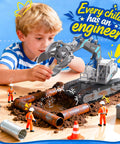 Child playing with Hydraulic Robot Arm Science Kit for Kids 8 To 12 137 Pcs STEM Toy No Batteries Needed Hands On Engineering Crane
