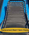 Black Waterproof Vinyl Mesh Replacement With Rope For Patio Curved Hanging Lounge Chair And Chaise Lounger Swinging Chair Replacement Fabric Plus Accessories For Easy Outdoor Setup And Cozy Comfort No Fade