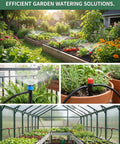 Pro Grade Drip Irrigation Kit With Dual Five Sixteenth And One Quarter Inch Tubing 240 Ft Main Line in garden and greenhouse