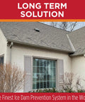Roof with HeatTapePro Self Regulating Heat Cable With GlowCap Technology For Ice Dam And Pipe Freeze Protection installed