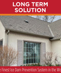 Heat Tape Pro Self Regulating Heat Cable With GlowCap Tech installation on roofing to prevent ice dams.
