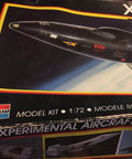 Box of X-15 Experimental Aircraft 1 To 72 Scale Model Kit with dope detailing and clear windscreen art