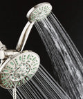 Antimicrobial High Pressure 30 Setting Rainfall Shower Combo With Anti Clog Nozzles Microban Protection Against Mold Mildew And Bacteria