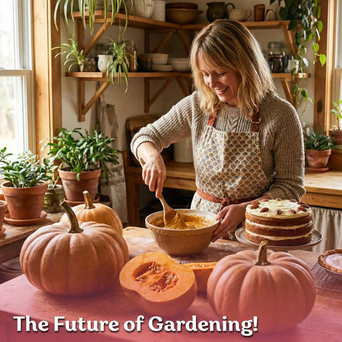 Seminole Heirloom Pumpkin Seeds For Planting Cucurbita Moschata Non GMO Organic Garden Seeds For Indoor Outdoor Growing With High Germination Up To 90 Percent And Easy Sow One Half Inch Deep For Mini Pumpkin Harvest