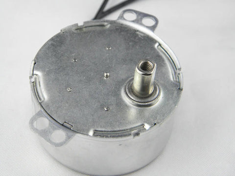 Top view of 12V AC Synchronous Motor TYD-50 With 10-12 RPM, 11mm Flush Shaft, CW Fixed Rotation, Low Power Consumption, Quiet Operation.