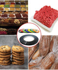 TRU UPVC 24BS Red Poly Bag Sealing Tape Three Eighths Inch By 180 Yards Pack Of One for sealing food items like bread and meat.