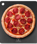 14x16 Inch Pizza Steel Pro Grade Heavy Duty Carbon Steel Baking Plate For Oven And Grill with pizza on top