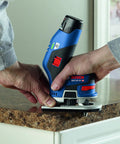 Person using power tool with 12V Max Lithium Ion Battery 2Ah Pack Two Battery Pack For Power Tools, lightweight and compact
