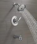 Woodhurst 14 Series Bathtub And Shower Faucet Set With Chrome Shower Head And Handle Kit Valve Trim Kit Chrome T14432