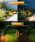 Low Voltage Landscape Lighting Kit Plug And Play With Dusk To Dawn Transformer showcasing LED spotlights in garden setting