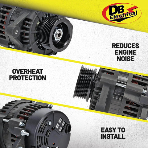 Alternator Replacement For Mercruiser 350 Mag MPI Gen Plus Horizon 454 Mag MPI Gen VI EFI shown with features like noise reduction.