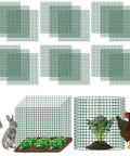 DIY Garden Animal Shield Cages For Outdoor Plants, No Fuss Reusable Square Mesh Plant Covers Kit With 12x12 Panels, Zip Ties