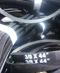 3L440 Rubber V Belt Three Eighths Inch Wide By 44 Inch Long On Center Exceeds USA RMA Ratings For Heavy Duty Power Transmission In Industrial Machinery And Wide Compatibility With Drive Systems, 3/8 x 44 in