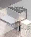 Complete Dovetail Guide Set With Magnetic Layout Tool for Pro Grade Precision Woodworking, angled on wooden surface.